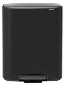 Кош за боклук Brabantia Bo Pedal 1003191, 2x30 л, Плавно затваряне, Противоплъзгаща основа, Черен