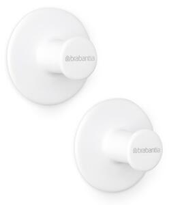 Комплект 2 бр закачалки Brabantia ReNew 1003486, Включен монтажен комплект, До 2 кг, Бял