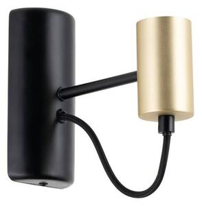 Lindby - Prospa Стенна Лампа Black/Brass Lindby