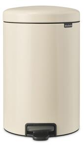 Кош за боклук с педал Brabantia NewIcon 1005535, 20 л, Плавно затваряне, Противоплъзгаща основа, Бежов
