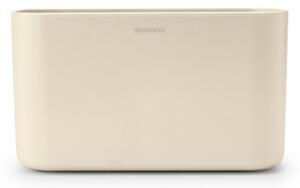 Кутия за аксесоари за баня Brabantia ReNew 1006270, Устойчива на корозия, Вътрешен разделител, Противоплъзгаща основа, Бежов