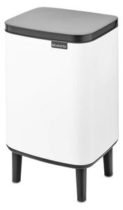 Кош за боклук Brabantia Bo Small Hi 1006643, 7 л, Повдигнат, Плавно и безшумно отваряне, Противоплъзгаща основа, Бял