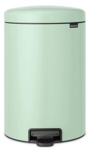 Кош за боклук с педал Brabantia NewIcon 1008847, 20 л, Плавно затваряне, Противоплъзгаща основа, Светлозелен