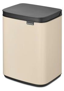Кош за боклук Brabantia Bo Small 1008865, 4 л, Плавно и безшумно отваряне, Противоплъзгаща основа, Бежов
