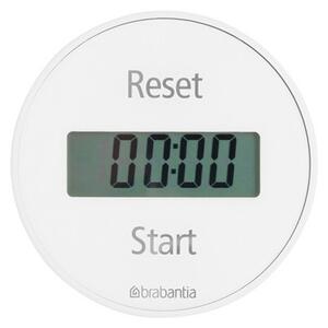 Кухненски таймер Brabantia 107787, Дигитален дисплей, Магнит, Хронометър, Бял