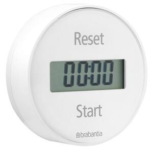 Кухненски таймер Brabantia 107787, Дигитален дисплей, Магнит, Хронометър, Бял