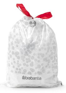 Торбички за кош Brabantia PerfectFit NewIcon 1005490, Размер Y, 20 л, 40 броя, Бял