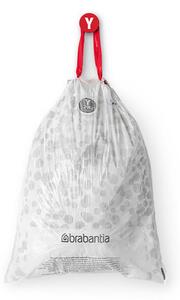 Торбички за кош Brabantia PerfectFit NewIcon 1005490, Размер Y, 20 л, 40 броя, Бял