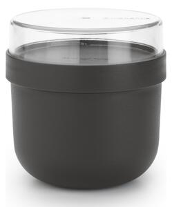 Купа за закуска Brabantia Make&Take 1006296, 500+180 мл, Винтово затваряне, Без BPA, Тъмносив