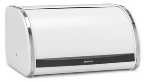 Кутия за хляб Brabantia Roll Top 1003254, 11 л, 31.6x26.5 см, Специална структура, Бял/Инокс