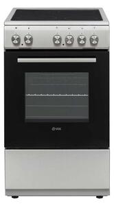 Готварска печка VOX CHT 5105 IX, 8500W, 53 л, Клас А, Витрокерамичен плот с 4 зони, 8 функции, До 250C, Инокс