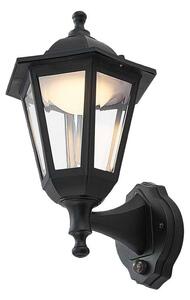 Lindby - Iavo LED Външна Cтенна Лампа w/Sensor Black/Clear Lindby