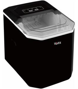 Ледогенератор Oliver Voltz OV51447B, 120W, 12 кг/24 часа, 1.3 л, 9 кубчета за цикъл работа, Индикатор за лед и вода, Черен
