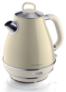 Електрическа кана VINTAGE 2869/03, 2000W, 1.7 л, Подвижен филтър, Прозорец за водата, 360C безжична основа, Бежов
