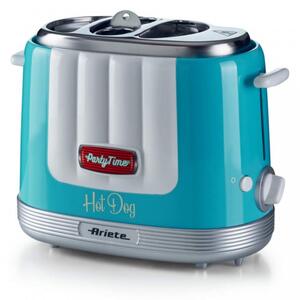 Уред за хот-дог Ariete PARTY TIME 0206/01, 650W, 4 отделения, 5 степени, Стоп функция, Тюркоаз