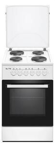 Готварска печка ELITE FSEC-0516W, 1500W, Вентилатор, Двойна стъклена врата, Бял
