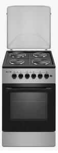 Готварска печка Elite FSEC-0545BG, 1500W, 58 л, Вентилатор, Двойна стъклена врата, Черен/сив