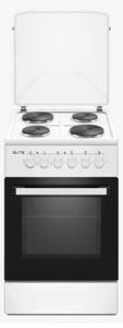 Готварска печка Elite FSEC-0527W, 1500W, 70 л, Термостат, Турбо, Вентилатор, Бял