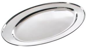 Плато за сервиране Kinghoff KH 1231, 30 см, Oвално, Инокс