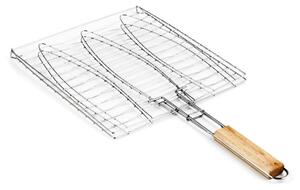 Скара за риба Muhler 1001835N, 27x26.5x50.5 см, Топлоизолирана дръжка, Инокс