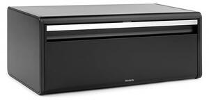 Кутия за хляб Brabantia Fall Front 107836, 18 л, 46.5х25 см, Стенен монтаж, Без пръстови отпечатъци, Черен