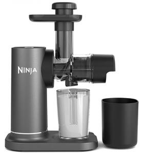 Сокоизстисквачка Ninja Cold Press JC151EU, 150W, 700 мл, Студено пресоване, 2 филтъра, Без BPA, Обратна скорост, Черен/сив