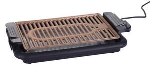 Бездимна скара Oliver Voltz OV51015N, 1200W, 38x25 см, Термостат, Незалепващо покритие, Тава за мазнина, Черен/кафяв