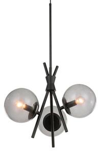 Lucande - Sotiana 3 Round Pendant Black Lucande