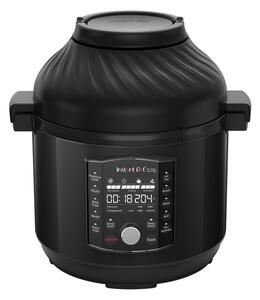 Мултикукър Instant Pot Pro Crisp + Air Fryer 140002701, 1500 W, 7.6 л, 11 програми, Кошница Air Fryer, LCD дисплей, Черен