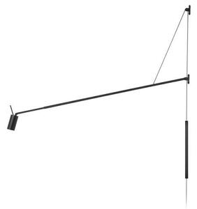 Nemo Lighting - Swan Adjustable Стенна Лампа Matt Black Nemo Lighting