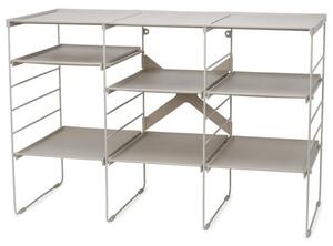 Регулируем рафт за обувки Joseph Joseph 55009, 12 чифта, 3 рафта, Стоманена основа, Екрю