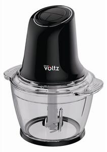 Чопър Oliver Voltz Daisy OV51111W, 600W, 1 литър, Двоен стоманен нож, Стъклена купа, Черен
