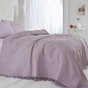 Горна завивка Saheser 157SHS5204, 100% памук, 220x240 см, 340 г/м2, 96 нишки, 30C, Лилав