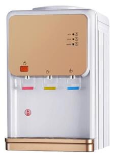 Диспенсър за вода Elite WDC-2525W, Компресорен R600a, 50-550W, 10-85C, 3 температурни настройки, Бежов/бял
