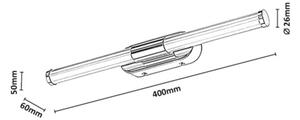 Rabalux 75094-LED Осветление за огледало за баня TENEBRA 6W/230V IP44 40 cm лъскав хром