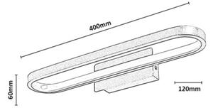 Rabalux 75114 - LED осветление за огледало в баня ODRAN LED/15W/230V IP44 40 cm