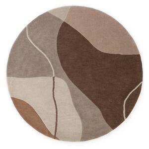 Кафяв вълнен кръгъл килим ø 160 cm Muse – Villeroy&Boch