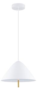Бяло метално LED висящо осветително тяло с метален абажур ø 40 cm Oros – Nova Luce