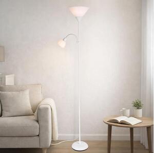 Brilagi - Подова лампа ARIANA 1xE27/100W/230V + 1xE14/25W бяла