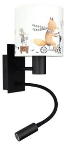 Brilagi - гъвкава LED лампа BOBO 1xE27/25W/230V + LED/3W черна/бяла/с животински мотиви