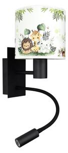 Brilagi - LED Flex. лампа BOBO 1xE27/25W/230V + LED/3W черна/бяла/зелена/джунгла