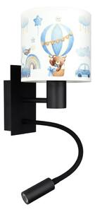 Brilagi - LED гъвкава лампа BOBO 1xE27/25W/230V + LED/3W черна/бяла/синя/с меченца
