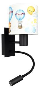 Brilagi - LED гъвкава лампа BOBO 1xE27/25W/230V + LED/3W черна/бяла/животинчета