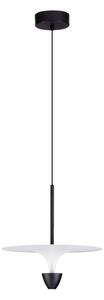 Матово черно алуминиево LED висящо осветително тяло ø 34 cm Topio – Nova Luce