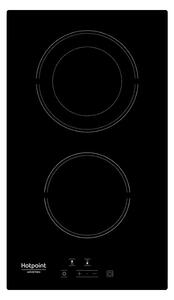 Керамичен плот за вграждане Hotpoint-Ariston HRD 5030 B, 2900W, 2 зони, 9 степени, Електрически, Черен