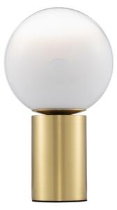 Бяла/ в златист цвят стъклена настолна лампа (височина 35,5 cm) Vita – Nova Luce