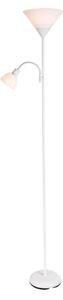 Brilagi - Подова лампа ARIANA 1xE27/100W/230V + 1xE14/25W бяла