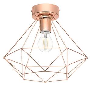 Eglo 79256 - Таванно осветително тяло BYRON 1xE27/60W/230V, медно