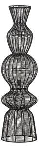 Матово черно въжена подова лампа (височина 136 cm) Breena – Nova Luce