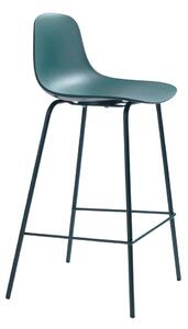 Пластмасов бар стол в петролен цвят (височина на седалката 67,5 cm) Whitby – Unique Furniture